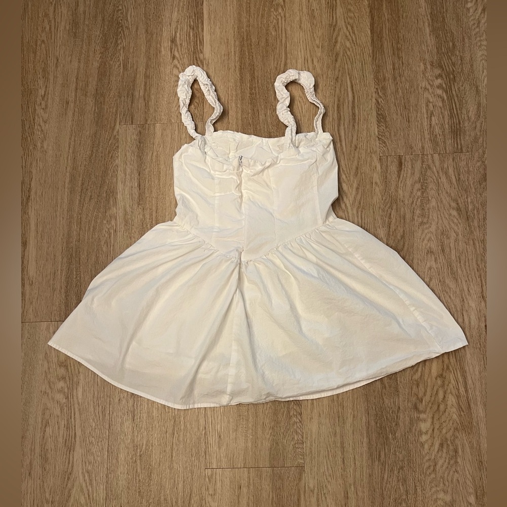 Peppermayo White Ruffled Button Front Sundress - Picture 2 of 2